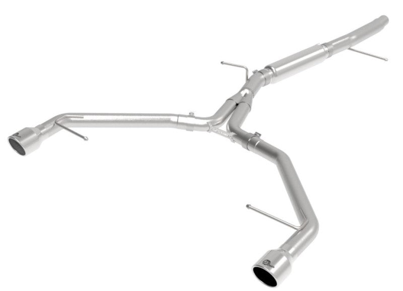 aFe 49-36419-P MACHForce XP 3in-2.5in SS Exhaust Axle-Back 17-19 Audi A4 (B9) L4-2.0L (t) - Polished