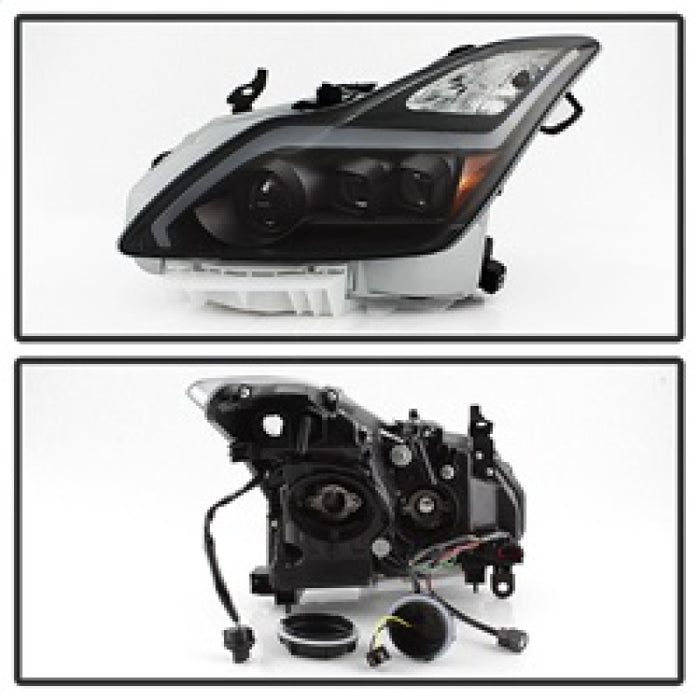 SPYDER 9039331 xTune Infiniti G37 Coupe (non-AFS) 08-15 Projector Headlights - Black PRO-JH-IG3708-2D-LB-BK
