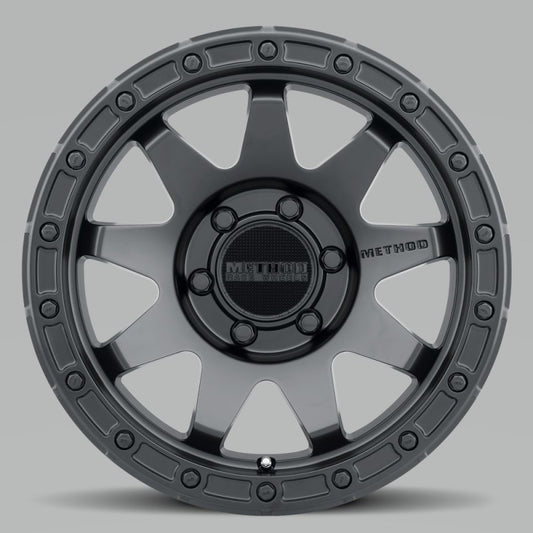Method Wheels MR31789060503 Method MR317 18x9 +3mm Offset 6x5.5 106.25mm CB Matte Black Wheel