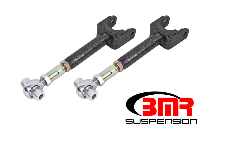 BMR Suspension UTCA044H BMR 64-67 A-Body Upper Control Arms On-Car Adj. Rod Ends - Black Hammertone