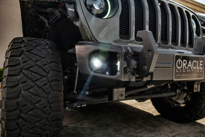 ORACLE Lighting 5847-504 Oracle Jeep Wrangler JL/Gladiator JT Sport High Performance W LED Fog Lights - No Halo