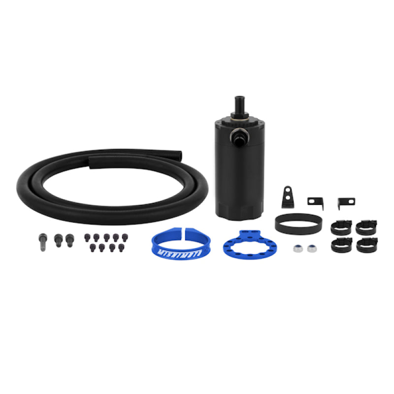 Mishimoto MMBCC-UNI-BL Universal Baffled Oil Catch Can - Blue