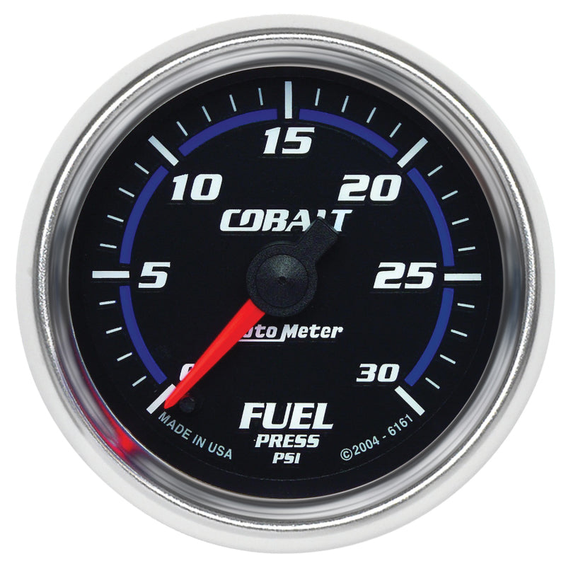 AutoMeter 6161 Autometer Cobalt 52mm 0-30 PSI Full Sweep Electronic Fuel Pressure Gauge