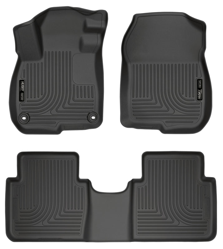 Husky Liners 99401 2017 Honda CR-V Weatherbeater Black Front & 2nd Seat Floor Liners
