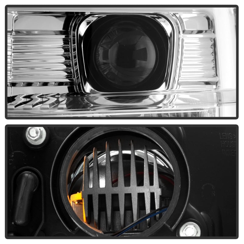 SPYDER 5087744 Spyder Ford F-250/350/450 08-10 V2 High-Power LED Headlights-Switch Back-Chrome PRO-YD-FS08PL-SBLB-C