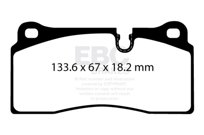 EBC DP32425C 2018+ BMW M2 Competition 3.0TT Redstuff Rear Brake Pads