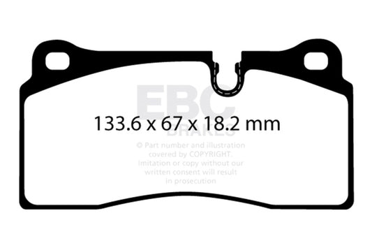 EBC DP32425C 2018+ BMW M2 Competition 3.0TT Redstuff Rear Brake Pads