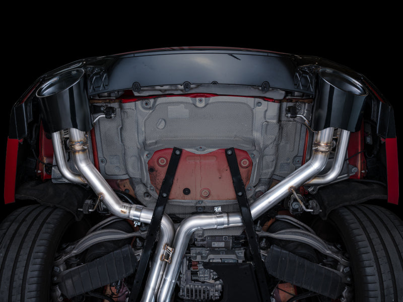 AWE Tuning 3025-33776 21-23 Audi C8 RS6/RS7 SwitchPath Cat-back Exhaust - Diamond Black Tips