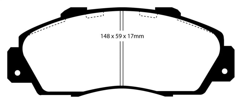 EBC DP5872NDX 97-01 Acura Integra Type R Bluestuff Front Brake Pads