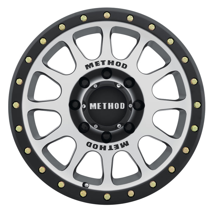 Method Wheels MR30578587300 Method MR305 NV 17x8.5 0mm Offset 8x170 130.81mm CB Machined/Black Street Loc Wheel