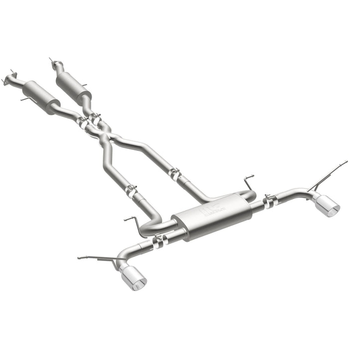 Magnaflow 19216 MagnaFlow Cat-Back SS 2.5in Dual Split Rear 4in Black Tip 11-16 Jeep Grand Cherokee 5.7L V8/3.6L V6