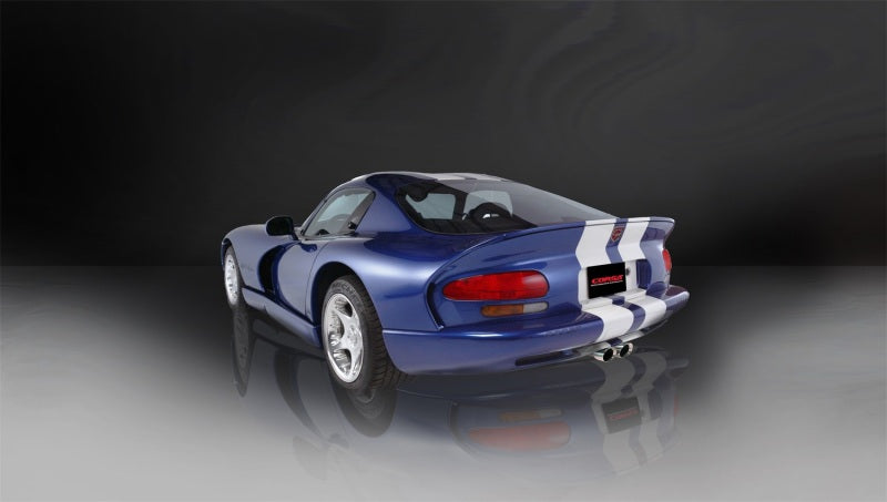 CORSA Performance 14119 Corsa 1996-2002 Dodge Viper GTS 8.0L V10 Polished Sport Cat-Back Exhaust w/3in Inlet