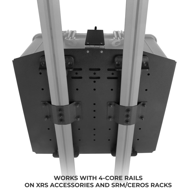 Go Rhino XG181407M XVenture Gear Hard Case Mount Medium 18in. (Mount ONLY for XRS/SRM Racks) - Tex. Blk