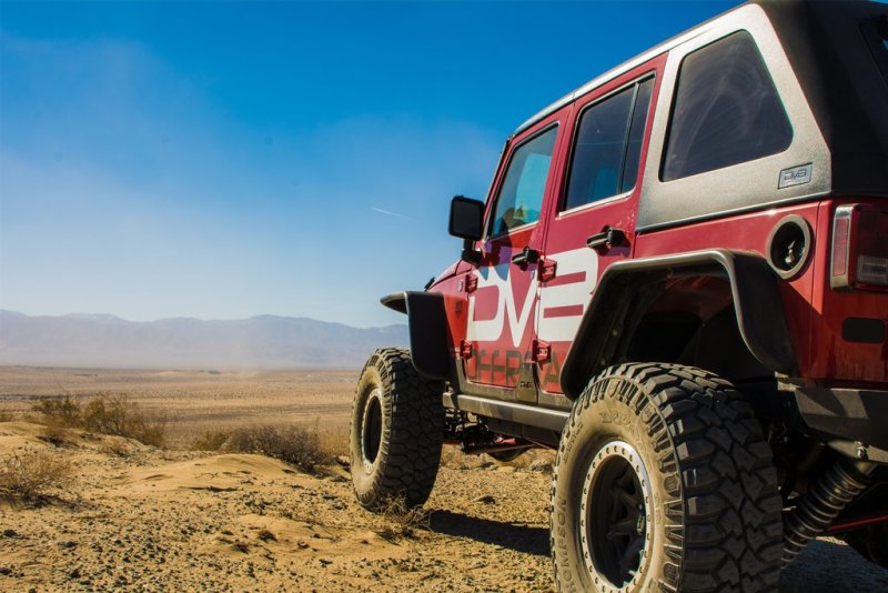 DV8 Offroad FENDB-02 07-18 Jeep Wrangler JK Front & Rear Flat Tube Fenders