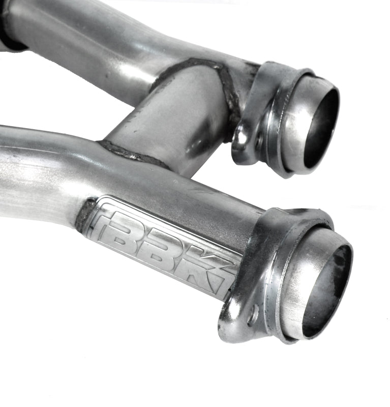 BBK 1509 79-93 Mustang 5.0 Short Mid H Pipe With Catalytic Converters 2-1/2 For Long Tube Headers