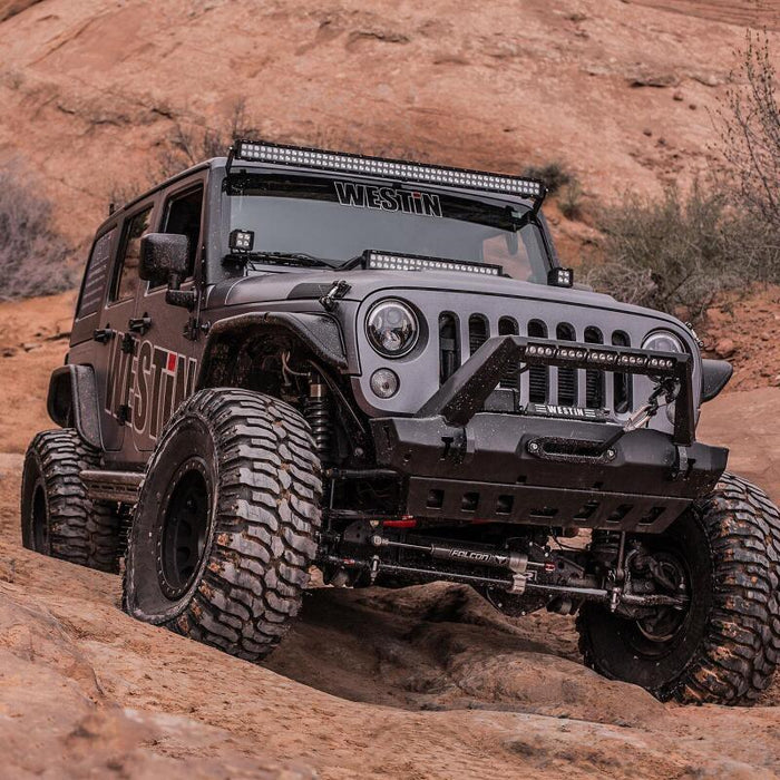 Westin 62-1005 /Snyper 07-17 Jeep Wrangler Tube Fenders - Front - Textured Black