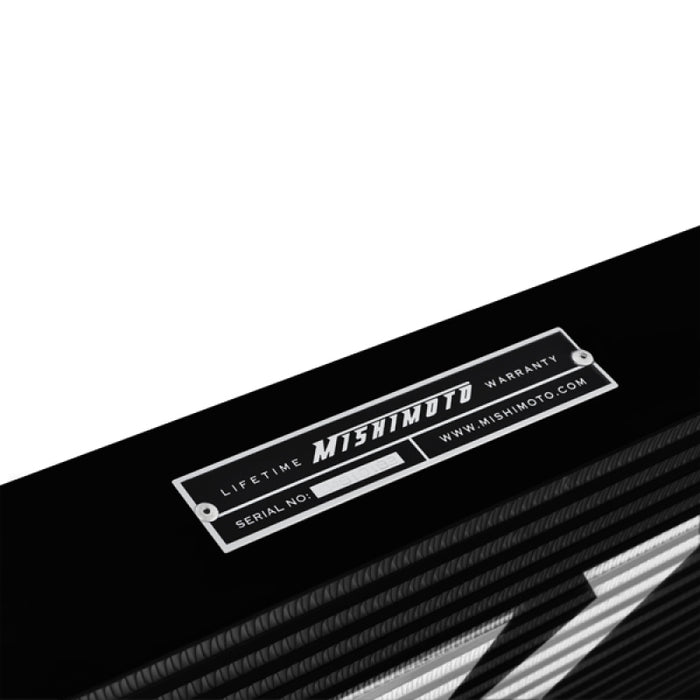Mishimoto MMINT-URB Universal Black R Line Intercooler Overall Size: 31x12x4 Core Size: 24x12x4 Inlet / Outlet