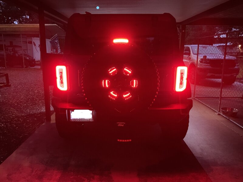 ORACLE Lighting 4211-003 Oracle LED Illuminated Wheel Ring 3rd Brake Light - Red