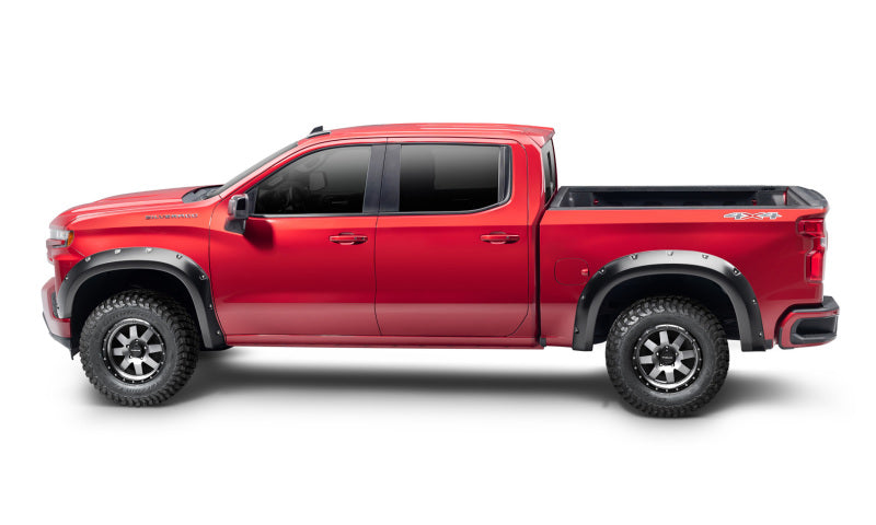 Bushwacker 40173-02 22-23 Chevrolet Silverado 1500 (Ex. ZR2) Pocket Style Fender Flares 2pc Front - Black