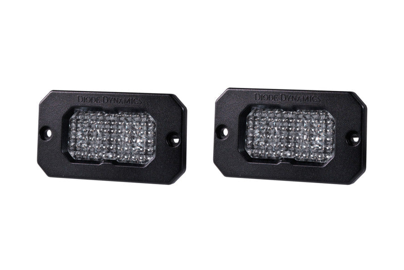 Diode Dynamics DD6428P Stage Series 2 In LED Pod Sport - White Flood Flush RBL (Pair)