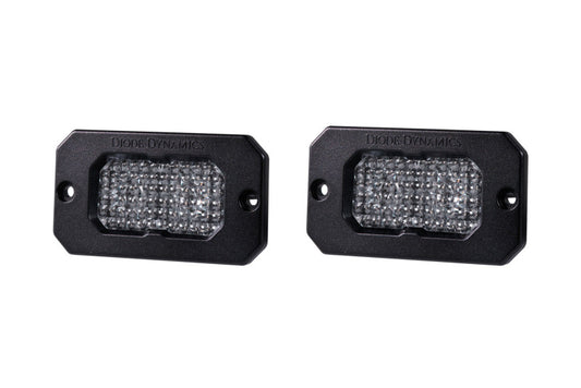Diode Dynamics DD6428P Stage Series 2 In LED Pod Sport - White Flood Flush RBL (Pair)