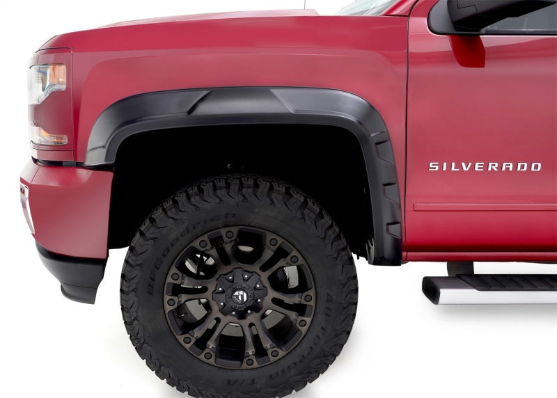 Bushwacker 40944-02 2019 Chevrolet Silverado 1500 w/ 69.3in Fleetside Bed DRT Style Flares 4pc - Black