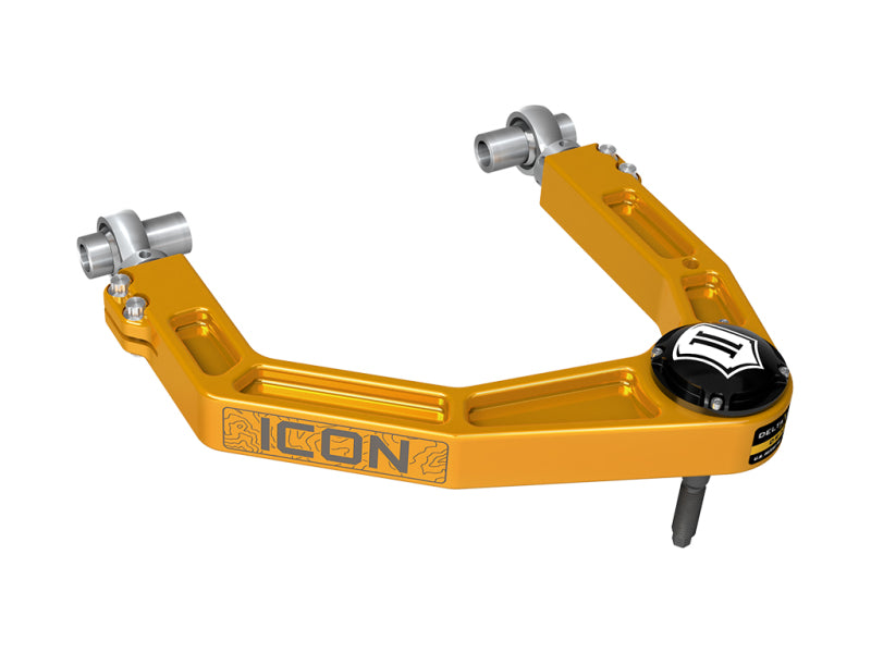 ICON 58552GDJ 2024 Toyota Tacoma Billet Upper Control Arm w/ Delta Joint Pro - Gold Anodized