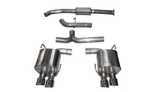 CORSA Performance 14857 Corsa 2015-2021 Subaru WRX Cat Back Exhaust Polished Quad 3.5in Tips Sport