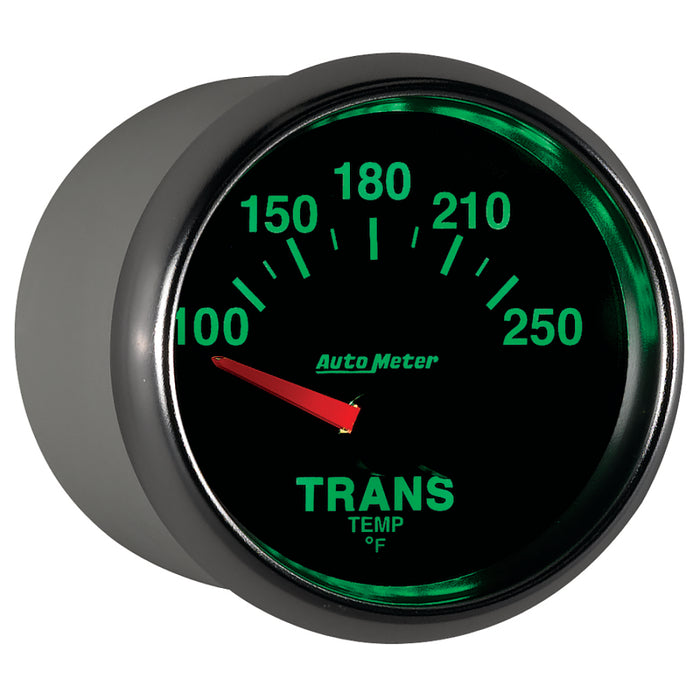 AutoMeter 3849 Autometer GS 52mm 100-250 Degree F Short Sweep Electronic Transmission Temperature Gauge