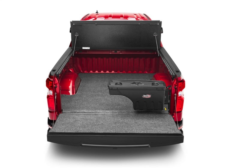 Undercover SC100P UnderCover 07-18 Chevy Silverado 1500 (19 Legacy) Passengers Side Swing Case - Black Smooth