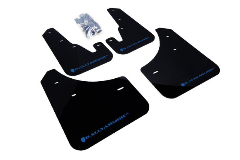 Rally Armor MF9-UR-BLK/BL 04-09 Mazda3/Speed3 Black UR Mud Flap w/ Blue Logo