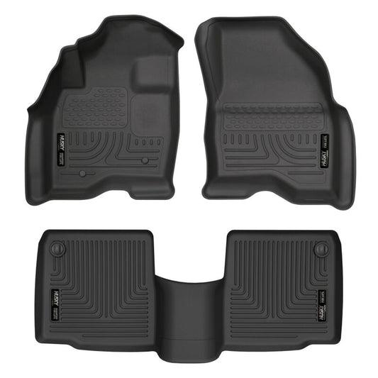 Husky Liners 98761 11-12 Ford Explorer WeatherBeater Combo Black Floor Liners