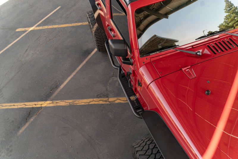 DV8 Offroad SRJK-08 07-18 Jeep Wrangler JK (4 Door Only) OE Plus Side Steps