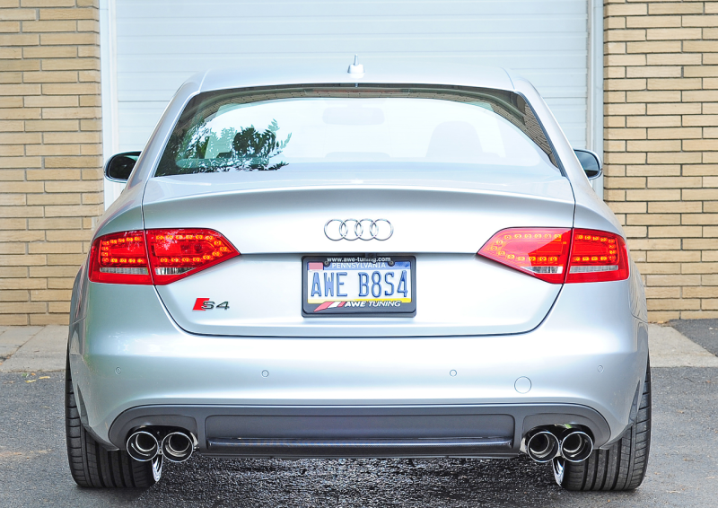 AWE Tuning 3010-42018 Audi B8 / B8.5 S4 3.0T Touring Edition Exhaust - Chrome Silver Tips (90mm)