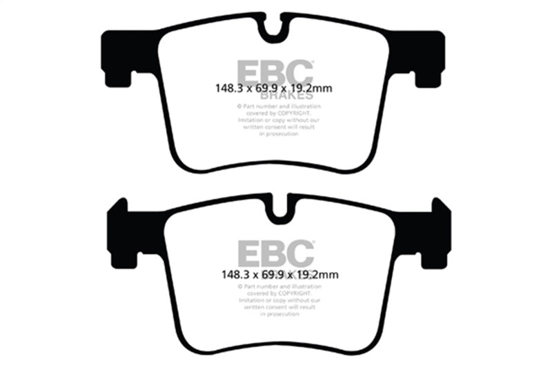 EBC DP62105 11+ BMW X3 2.0 Turbo (F25) Greenstuff Front Brake Pads