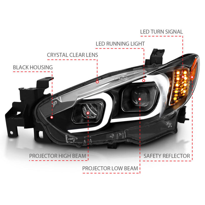 ANZO 121516 ANZ LED/Projector Headlights