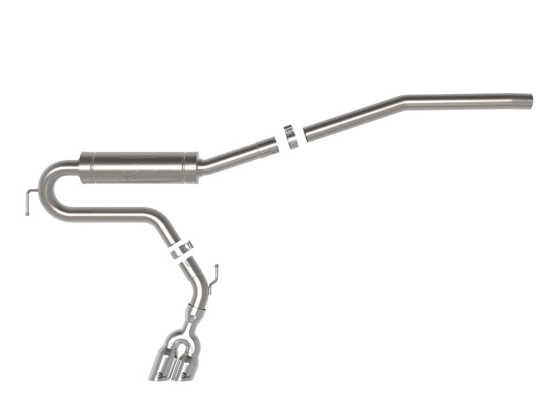 aFe 49-33144-P 22-23 Ford Maverick EcoBoost L4 2.0L(t) Rebel Series 2-1/2in 304 SS Cat-Back w/ Polished Tip