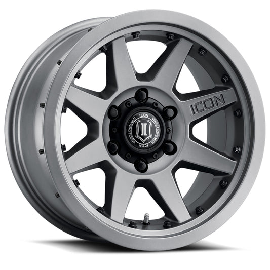ICON 21817858347TT Rebound Pro 17x8.5 6x5.5 0mm Offset 4.75in BS 106.1mm Bore Titanium Wheel