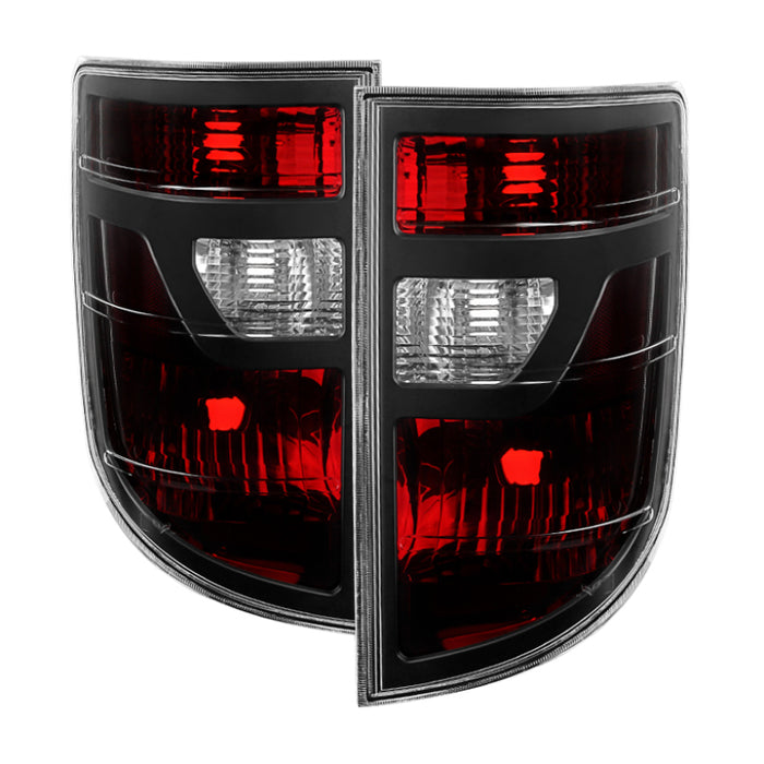 SPYDER 9033193 xTune Honda Ridgeline Pickup 06-08 OEM Style Tail Lights Red Smoked ALT-JH-HRID06-OE-RSM