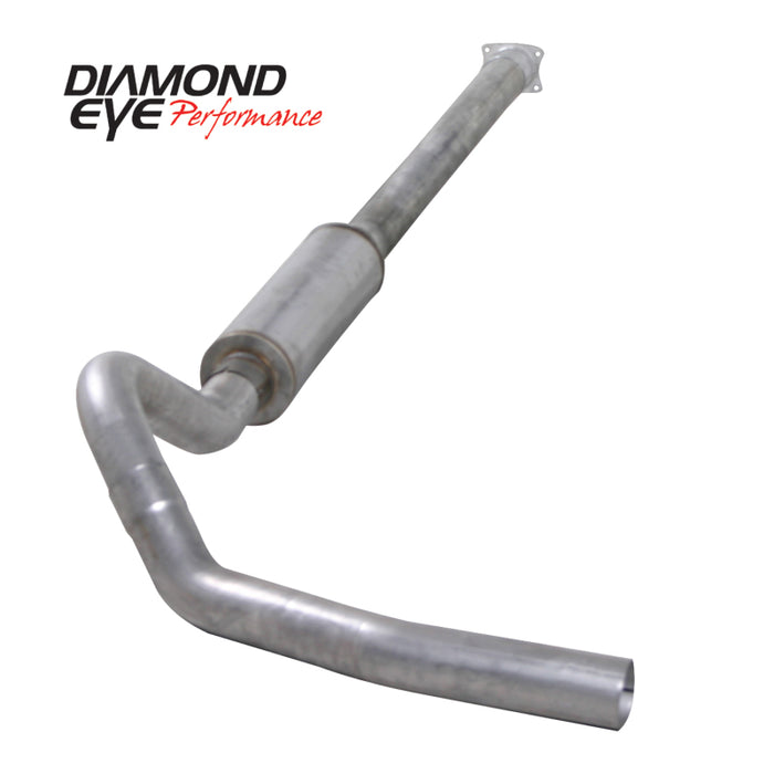 Diamond Eye Performance K4110S-RP Diamond Eye KIT 4in CB SGL MFLR RPLCMENT PIPE SS 01-05 CHEVY/GMC 6.6L 2500/3500
