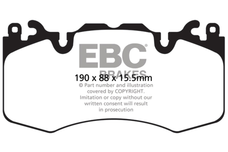 EBC DP62064 13+ Land Rover Range Rover 3.0 Supercharged Greenstuff Front Brake Pads