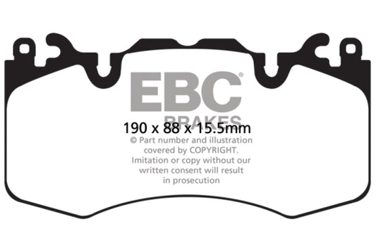 EBC DP62064 13+ Land Rover Range Rover 3.0 Supercharged Greenstuff Front Brake Pads