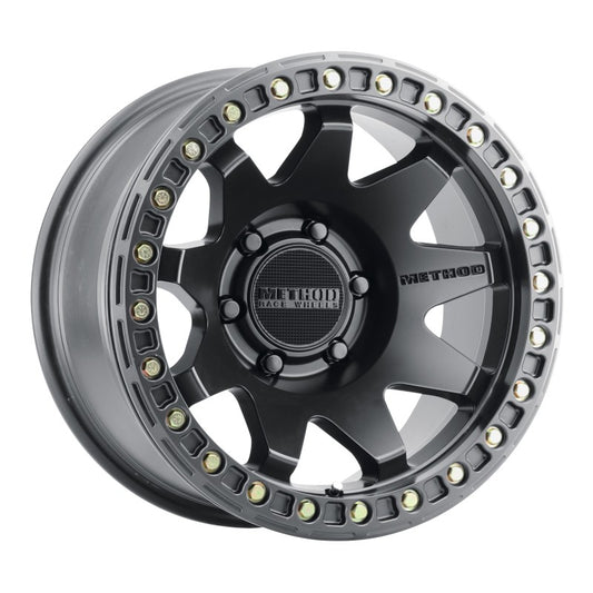 Method Wheels MR10879060544B Method MR108 17x9 -44mm Offset 6x5.5 106.25mm CB Matte Black w/BH-H24125-38 Wheel