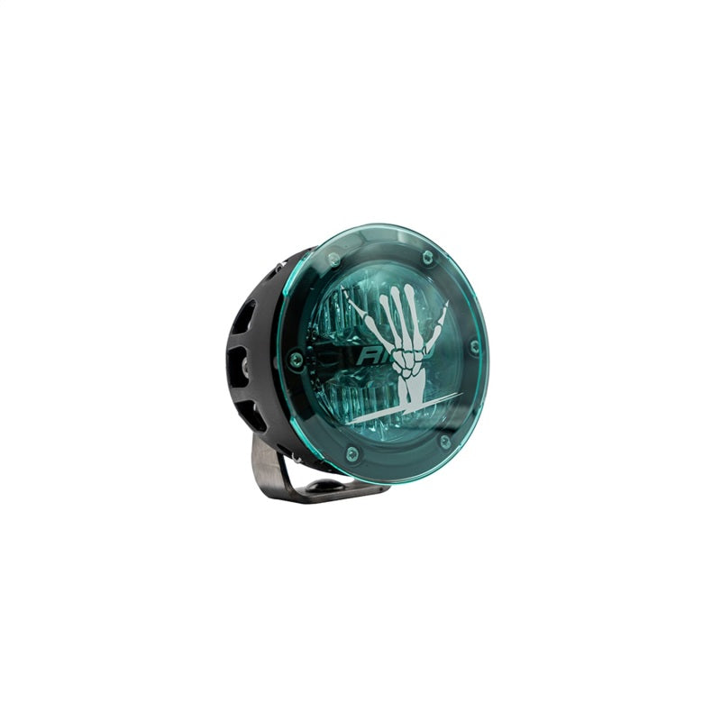 Rigid Industries 36117-SHREDDY x SHREDDY 360-Series 4in Lights w/Wt Bcklght (2) + 6 Covers (2 Pink/2 Teal/2 Blk)