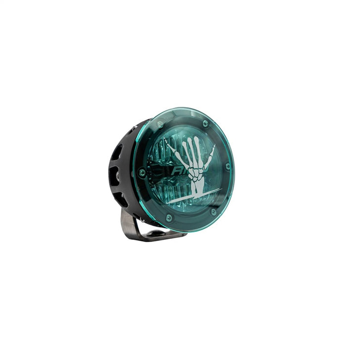 Rigid Industries 36117-SHREDDY x SHREDDY 360-Series 4in Lights w/Wt Bcklght (2) + 6 Covers (2 Pink/2 Teal/2 Blk)