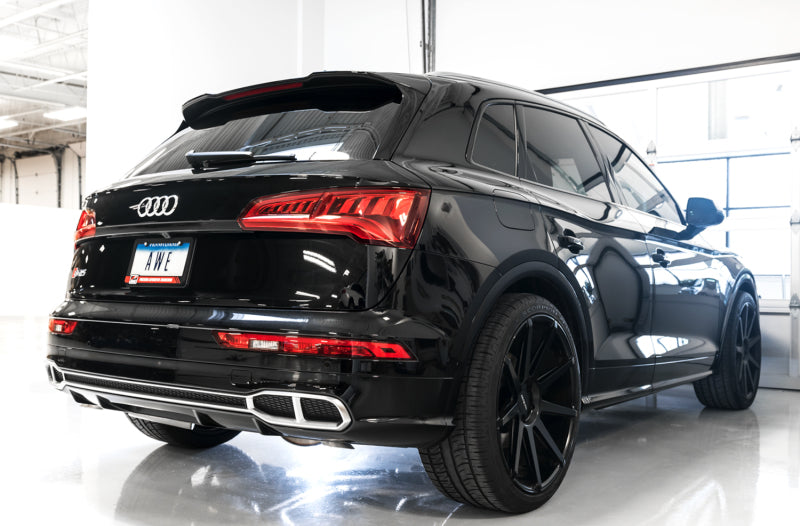 AWE Tuning 3015-31016 Audi B9 SQ5 Resonated Touring Edition Cat-Back Exhaust - No Tips (Turn Downs)