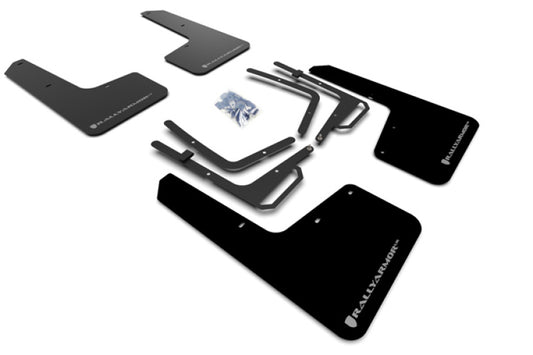 Rally Armor MF53-UR-BLK/SIL 17-20 Ford F-150 Raptor Black UR Mud Flap w/ Silver Logo