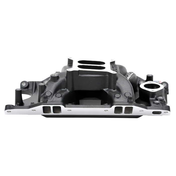 Edelbrock EDE75763 SBM Performer RPM A/G Manifold - Black Finish