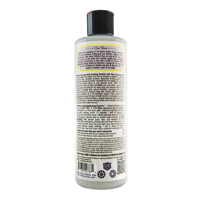 Chemical Guys WAC21016 Extreme Top Coat Carnauba Wax & Sealant In One - 16oz
