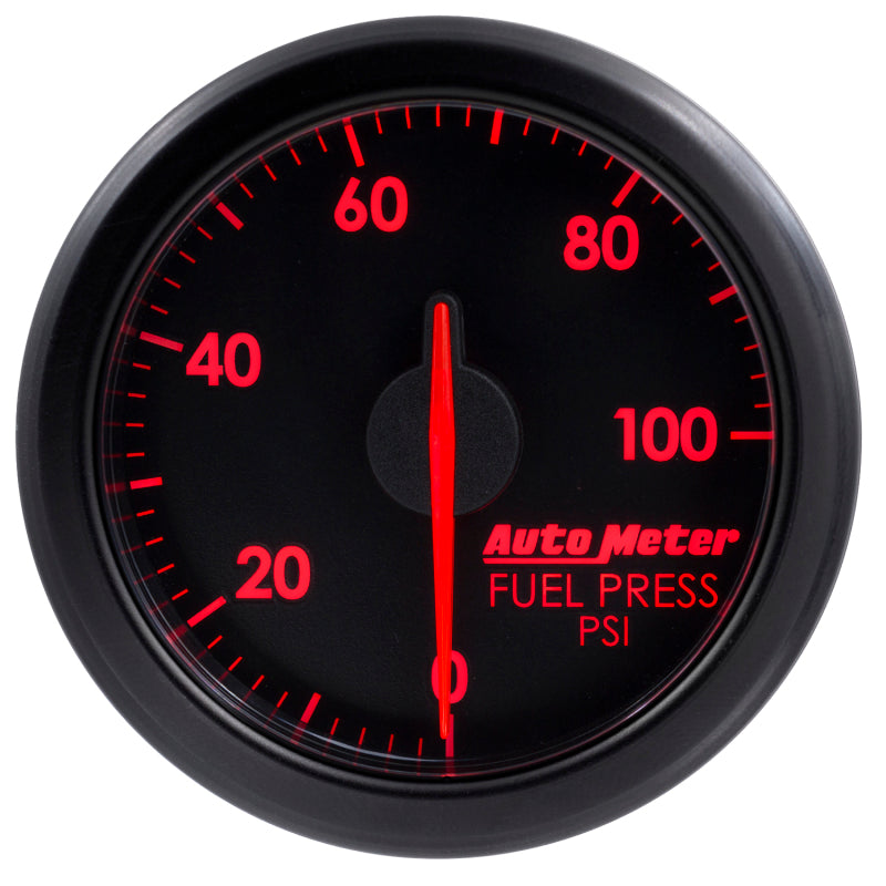 AutoMeter 9171-T Autometer Airdrive 2-1/6in Fuel Pressure Gauge 0-100 PSI - Black